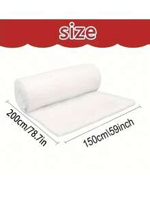 1件79英寸白色柔软填充物 - DIY布料，人造雪景。用途广泛，轻便保暖，适用于服装、床上用品、枕头、玩偶、缝纫、工艺品制作，是手工艺必备品 | 蓬松外观，隔热保暖 - 彩色 - 查看 8