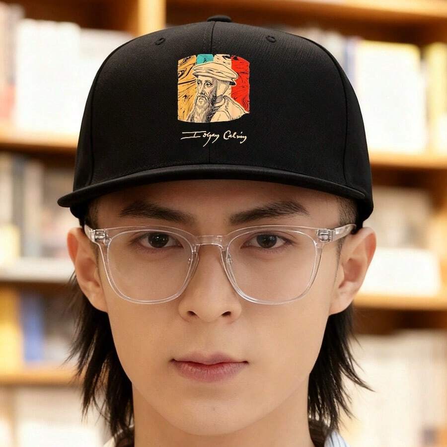 A cap with a modern design featuring Van Gogh illustrations baseball cap large head around snapback cap duck cap graphic print Baseball cap sports snapback cap duckville cap breathable low cap small head around ball cap low cap haphop baseball cap visual snapback fashionable retro flat bill cap unisex - ãã©ã㯠- ãã§ãã¯ãã 1
