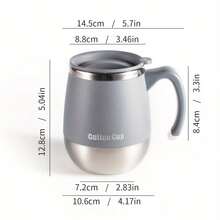 16.91oz Stainless Steel Vacuum Insulated Coffee Mug With Lid, Double-Wall Thermal Cup For Hot And Cold Drinks - Ideal Gift For Home Use, Outdoor Activities, Camping, Birthdays, Holidays (Thanksgiving, Christmas), Halloween - Nhiều màu - Xem 11