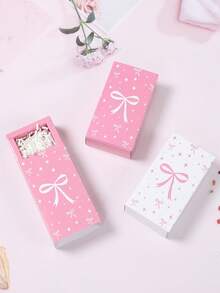 Hộp quà giấy nơ hồng trắng 4 chiếc, Hộp đựng quà có ngăn kéo nơ, Hộp quà nhỏ tiệc nơ, Vật dụng gói quà sinh nhật, Hộp quà tặng tắm em bé, Hộp kẹo Hộp sô cô la, Đồ trang trí tiết lộ giới tính, Đồ trang trí tiệc sinh nhật nơ hồng, Hộp quà, Hộp quà, Quà sinh nhật, Hộp quà tặng tiệc cưới - nơ - Xem 2