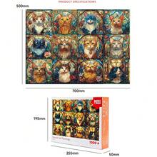 1000片星空拼图，减压迷你拼图玩具，含拼图块和绘图纸，成人艺术创作和家庭游戏的最佳礼物 - 星空 - 月光小屋 - 海豚 - 海洋世界拼图 - 高难度拼图 - 休闲减压 - 礼品 - 彩色 - 查看 6