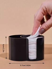 1/Pc Clear Swab Dispenser Holder, Bathroom Container 3 Section Swab And Makeup Pad Holder, Dressing Table Organizer For Swabs, Pads, Dental Floss - Multicolor - View 21