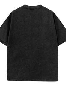 Parte superior de manga corta con cuello de pico con estampado de temática deportiva de Detroit, gráfico de béisbol de manga larga, ropa casual adecuada para el invierno, lavable a máquina para juegos y eventos. - Negro - Ver 2