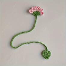 1 Pack Handmade Crochet Flower Bookmark - Daily Office Supplies, Home Decorations, Gift For Book Lovers - Yellow - 1 Piece - View 9