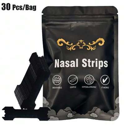 30pcs Strips For Snoring Patch Correction Physical Expansion Breathable Patch