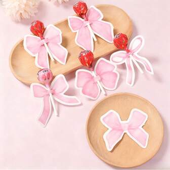 48pcs Butterfly Themed Candy Paper Boards, Holiday Party Decor, Greeting Cards, Candy Decoration Boards