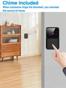 Table Lamp 智能无线可视门铃，具备夜视、双向语音、APP控制和移动侦测功能，安装简便，适用于家庭安防。