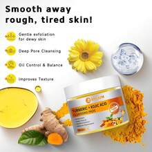 Turmeric Kojic Acid Cleansing Pads, 50 PCS Turmeric Pads For Face Dark Spots Cleansing & Exfoliation - Default - View 4