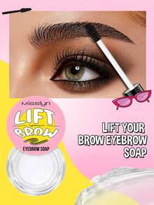 MISSLYN Brow Soap, Solid Brow Soap, Brow Shaping, Creates 4D Fluffy Feathery Brow Makeup, Makes Brows Fuller And More Natural, Non-Stiff, No Residue, No Clumping, Long-Lasting, Easy To Use - Lift Your Brow Eyebrow Soap - View 2