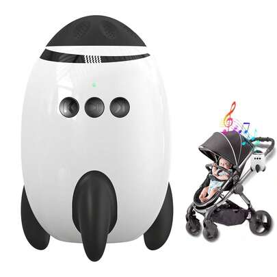 Electric Baby Stroller Rocker With White Noise, Portable Baby Sleep Soother, Helpful For Outdoor, Home Use, And Gift