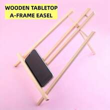 1/4/6-Pcs Wooden Easel Stand, 15.7 Inch Tabletop Display Stand For Painting Canvas, Portable Photo, Picture And Sign Holder, Art, Crafts, Small Wooden Table Top Paint Tripod Station | Back To School Supplies | Art Supplies - Multicolor - View 5