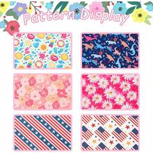 Style Paws Dog Spring Bandanas 2Pcs Washable Cotton Triangle Summer Lemon Dinosaur Puppy Scarfs For Small Medium Large Dogs And CatsChristmas - Cờ sao sọc - Xem 3