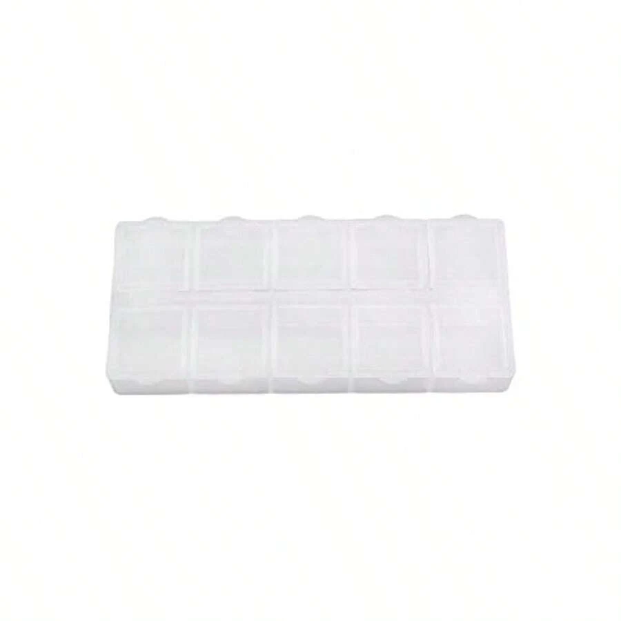 Plastic Organizer Container Storage Box Component Storage Box for Jewelry Craft Bead Sewing Dip Powder Hair Accessories Thread 133x60x20mm 1PCS - como en la foto - Ver 1