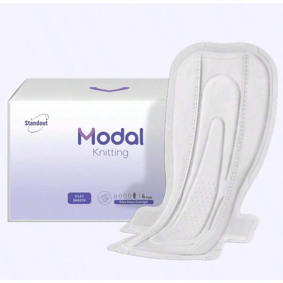 Heavy Flow Pads For Women Overnight Unscented Sanitary Pads For Period With Wings 14.1 Inch 360 Mm Overnight 5 Count - 5 Count + Extra Heavy Overnight - Xem 1