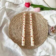 2pcs 10-Inch Handmade Flower Candles, Dripless & Unscented Candles, Suitable For Home Gatherings - Multicolor - View 27