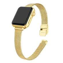 Matel Strap Compatible With Apple Watch Ultra Band 49mm 41mm 45mm Milanese Loop Women Strap For Watch 8 7 6 5 Se 4 3 42mm 44mm 38mm 40mm Band
