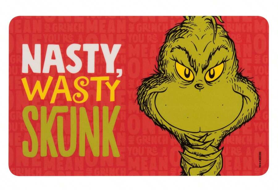 United Labels Brettchen - Nasty Wasty Skunk - Frühstücksbrettchen Schneidebrettchen aus Resopal - Rot - Übersicht 1