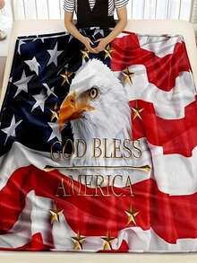 1PC 280gsm1pc American Deer Elk Camo Pattern Print Blanket, Cozy Fleece Throw Couch & Bed, Office Camping Travel Home Decor, Warm Comfort