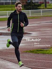 TELALEO 3Pcs Men's Compression Pants Leggings Sports Tights Performance Athletic Baselayer Workout Running