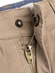 男童休闲编织字母刺绣长裤，返校装