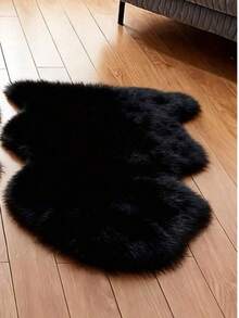 Alfombra de área de piel de oveja sintética - Diseño minimalista moderno para sala de estar, dormitorio y decoración del hogar - Respaldo suave, lavable a máquina - Regalo perfecto de invierno, alfombras de felpa, alfombras de lana, alfombras de otoño/invierno, alfombras gruesas/esponjosas