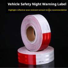 Reflective Material, Vehicle Reflective Signs, Warning Reflective Stickers, Red And White Reflective Strips, Vehicle Inspection Reflective Stickers