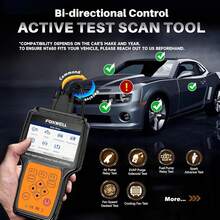 Foxwell NT650 Elite 双向诊断工具，ABS SRS模块主动测试，双系统OBD2故障码读取器，具备26项以上重置服务，适用于轿车和皮卡，带电池测试功能的汽车诊断扫描仪，终身免费更新 - 黃色 - 查看 4