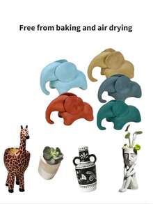 500g/Pack Pottery Clay Material Kit, Air-Dry Modeling Clay For DIY Crafts, Multiple Colors Available, Supplies For Pottery Arts & Crafts Tutorials