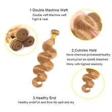 YOUNSOLO #27 Body Wave Bundles 100% Unprocessed Honey Blonde Human Hair Weave Brazilian #27 Colored Blonde Virgin Remy Hair Weft  Women(16 18 20 Inch)Christmas Decoration,Christmas Gifts,Valentines Gifts Peluca De Cabello Humano,Human Hair,Wigs Human Hair,Wig,Christmas,Stocking Stuffers,Christmas Gifts,Hair, Maquillaje,Christmas Decrotions Gifts For Women,Gifts,Hair Stuff,Hair Accerssories,Suitable For Parties, Daily Use, Schools, Birthday Banquets And Other Occasions.Body Wave Yaki Straight Ocean Wavehuman Hair Wig Kpop Demon Hunters 9am Hair Store Human Hair Bob Wig Human Hair Human Hair Weft Real Hair Extensions Clip In Hair Weft Keratin Bond Hair Weft Seamless Hair Weft Christmas Hair Holiday Hair Extensions Festive Hair Pieces Christmas Glitter Hair Xmas Hair Accessories Crimson Red Human Hair Volumizing Hair Weft Christmas Human Hair Weft - Crimson Red Bouncy WaveLuxe Gifts For Moments That Matter. #PremiumGifts Your 2026 Beauty Glow-Up Awaits.Newyear - #27 - 查看 6