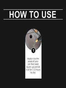 rayhong Black Car Touch Up Paint Pen, Scratch Repair, Waterproof And Wear-Resistant Car Care Pen - one-size - View 8