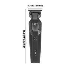 LQT Men's Electric Beard Trimmer With Base, USB Charging, Daily Beard Care And Sideburns Trimming, 1500 Lithium Battery, Ultra-Long Life, Durable Structure, The Best Gift For Boyfriends, Husbands And Elders - Black - View 2