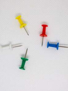 Aliamex Pin De Colores Caja De Plastico Con 50 Piezas - Conjuntos - Ver 3