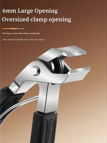 1/3 件装加厚型趾甲钳，专为老年人设计，升级版防溅斜角大号趾甲钳，开口宽大，锋利耐用，带指甲槽，长柄，男士礼品