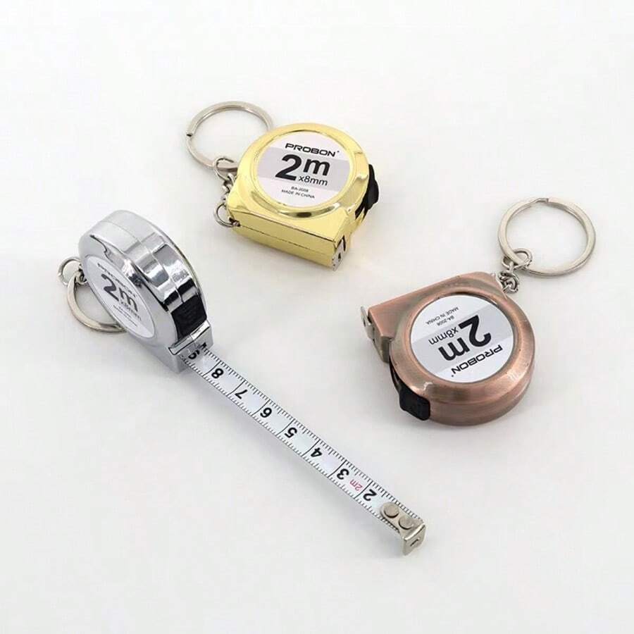 1pc 200.0 Cm Keychain Small Tape Measure Car Pendant Mini Steel Tape Measure Snail Shape Creative Tape Measure - Multicolor - View 1