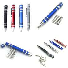 Multifunction 8 In 1 Pocket Precision Mini Screwdriver Pen Repair Hand Tools Kit - Multicolor - View 4