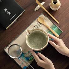 4pcs/Set Natural Bamboo Tea Bowl, Tea Brush, Tea Scoop, Tea Utensils, Japanese Style Tea Ceremony Tools