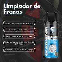 Limpiador de Frenos Gladiator - Limpia y Desengrasa - Para Sistemas de Freno de Disco y Tambor - Azul - Ver 2
