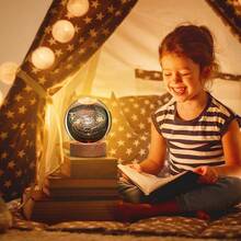 2Pcs Bola Cristal 3d, 3D Luz Nocturna de Bola Lmpara de Sistema y Saturno, Con Base De bola de cristal luz de noche, Decorar La Habitacin, Navidad, regalos espaciales para nios. - cálido - Ver 10