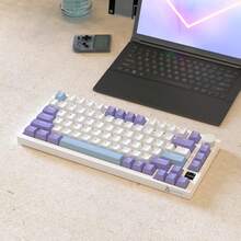 AJAZZ AK820 PRO 75% 机械键盘，带 TFT 智能显示屏和旋钮，垫片式安装游戏键盘，5.1/2.4G 无线/Type-C 有线可定制键盘 - AJAZZ 官方正品 - 查看 9