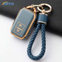 時尚 TPU 汽車遙控鑰匙保護套，適用於 Suzuki Ertiga、Swift、Wagon、R，2 按鈕防摔保護殼，適合無鑰匙遙控配件 - 鈴木C款 - 查看 13