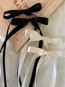 4 chiếc kẹp tóc hình nơ ruy băng cho bé gái, phù hợp với kiểu tóc đuôi ngựa và tóc kẹp bên hông, thích hợp làm quà tặng Ngày Valentine, phụ kiện tóc, kẹp tóc, nơ, dễ thương, phụ kiện đội đầu, ghim cài tóc. - Nhiều màu - Xem 5