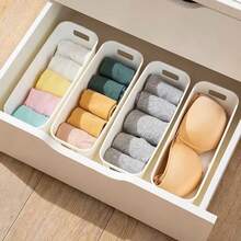 Socks & Underwear Organizer Box, Desktop Storage Basket Drawer Divider Organizer - Multicolor - View 13