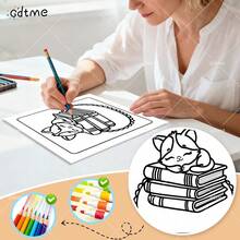 GDTME 1 Pc Children's Coloring Book "Cozy Seasons": Bold And Simple Pattern Coloring Book, Suitable For Adults, Adorable Painting Book, Perfect Gift For Christmas, Halloween And Birthday - Coloring Cozy Scenes, Stress Relief: Suitable For Friends Who Enjoy Coloring (Coloring Cozy Spaces) - COZY SEASON - View 7