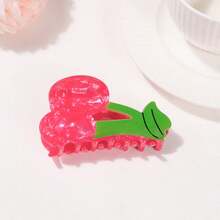 1PC Y2K Kawaii Fruit Hair Claw Clip - Strawberry Watermelon Cherry Orange Pineapple Design, Non-Fade Hypoallergenic Secure Hair Grabber, Cute &  Hair Accessory For Women, Perfect For Daily Wear, Date, Party & Vacation, Ideal Gift For Girlfriend, Bestie, Mom & Female Friends, Stylish Functional Hair Claw On  US - 西瓜 - 查看 8