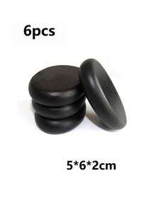 4/6 Pcs Large Hot Stone Massage Set: Professional Essential Thermotherapy Device For Relaxation And Pain Relief - No Power Required, No Batteries Required - Black - View 12