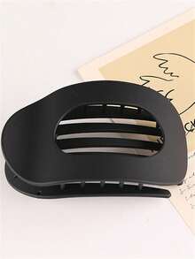 1个扁平圆形发夹，带强力鳄鱼夹，舒适弧形设计，发爪夹，发夹，发饰