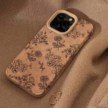 Funda de teléfono: Funda de teléfono de cuero sintético TPU con patrón floral romántico pintado a mano de estilo francés para iPhone 16/16 Pro/16 Pro Max/16 Plus/16e, 15/15 Plus/15 Pro/15 Pro Max, 14/14 Plus/14 Pro/14 Pro Max, 13/13 Pro/13 Pro Max, 12/12 Pro/12 Pro Max, 11/11 - Estilo 1 (1 pieza) - Ver 8