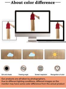 女士合成假发一体式针织帽，耐热长直发，保暖内衬冬季帽，打造时尚造型（黑色/金色/米色/红色）