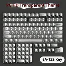Key Cap & Switch - Transparent Ice Crystals - View 2