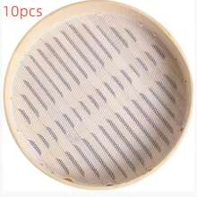 10pcs Reusable Non-Stick Steamer Liners, Cooking Steamer Mats